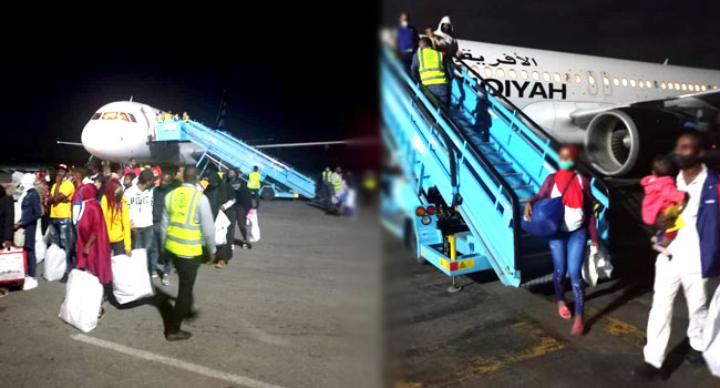 photos:-162-stranded-nigerians-return-from-libya