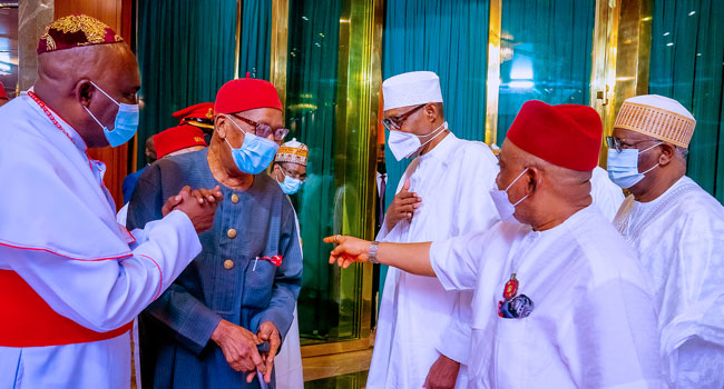 photos:-buhari-hosts-respected-igbo-leaders