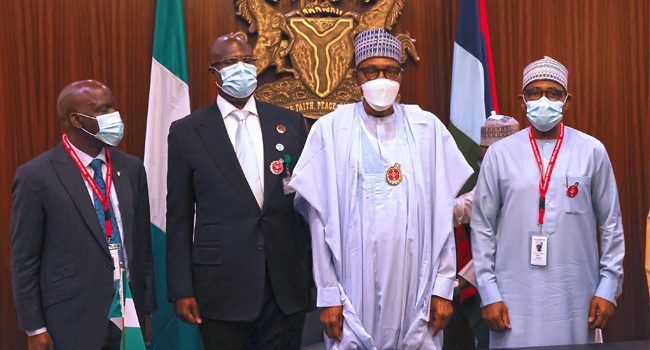 president-buhari-meets-with-nmdpra,-nuprc-ceos
