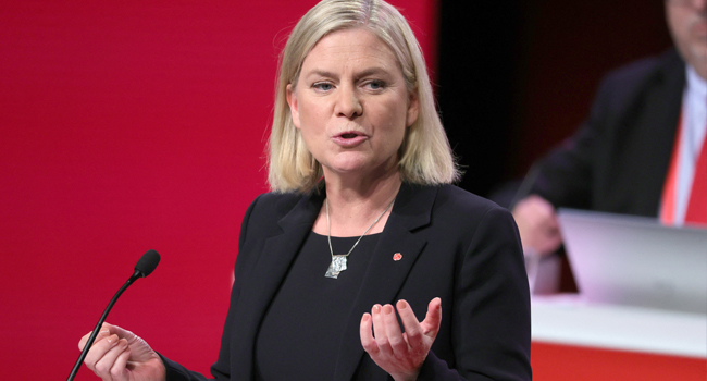andersson-elected-swedish-pm-for-second-time-after-her-resignation