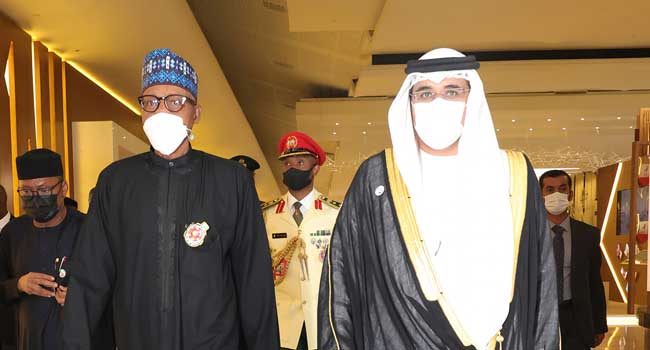 buhari-arrives-in-dubai-for-expo-2020