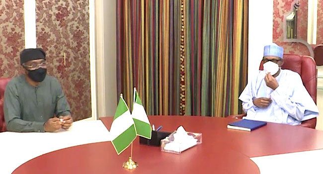 gbajabiamila-greets-president-buhari-at-79