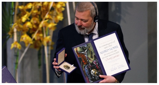 russian-nobel-laureate-donates-medal-for-ukraine-refugees